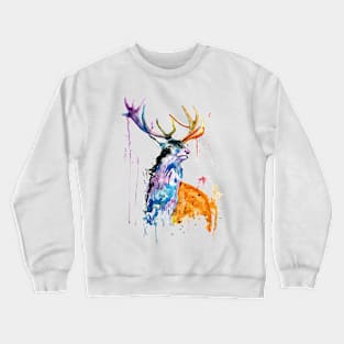 deer watercolor Crewneck Sweatshirt